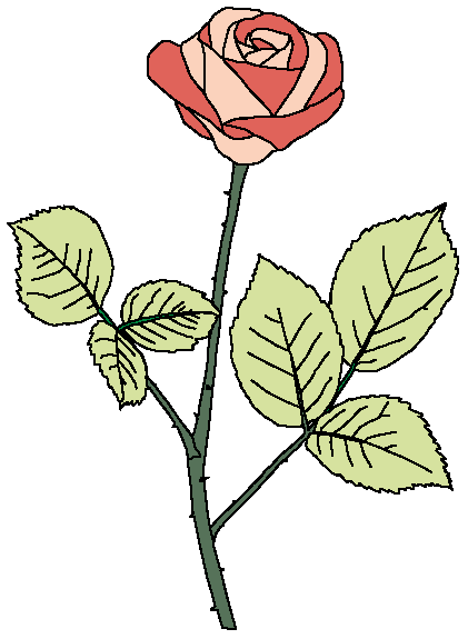 flower clip art rose. Nature Clipart. Rose flower