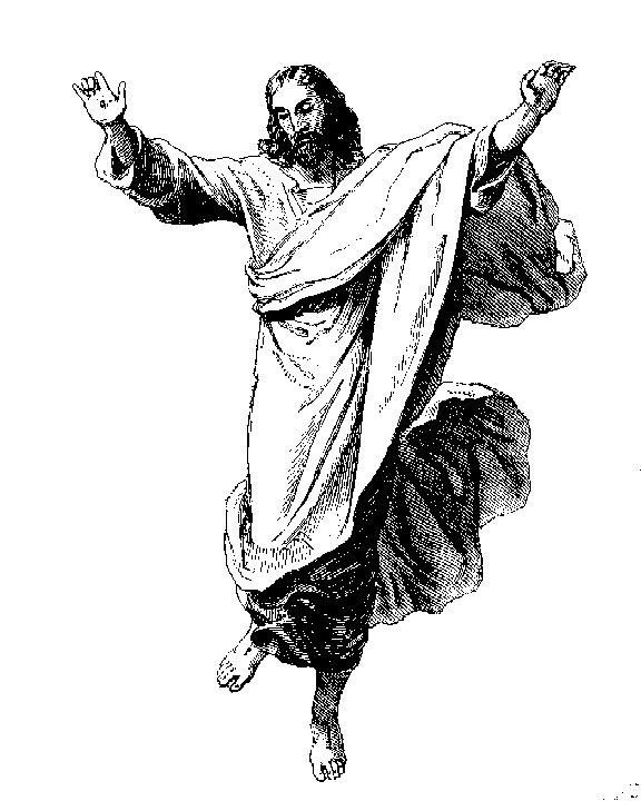 clipart of jesus ascending to heaven - photo #39
